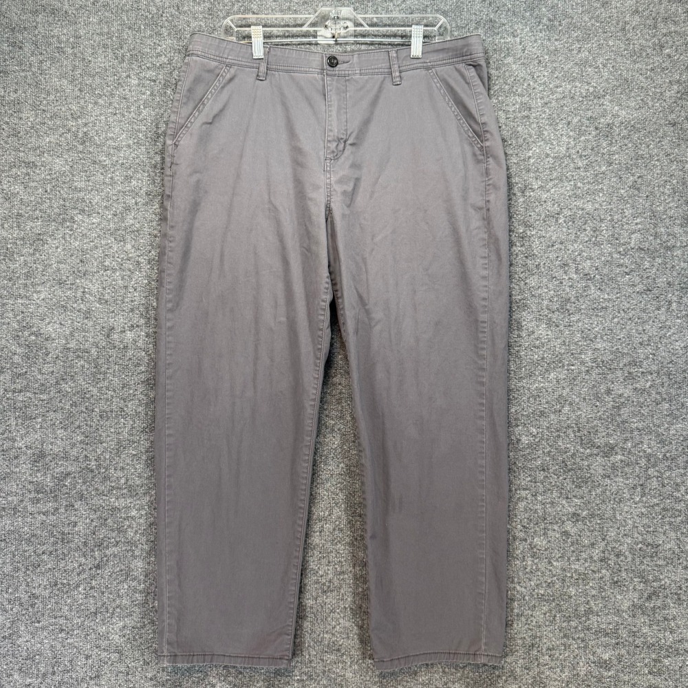 Curve Appeal Pants Womens 16 Gray Stretch‎ Cotton Straight Leg Casual Plus Size